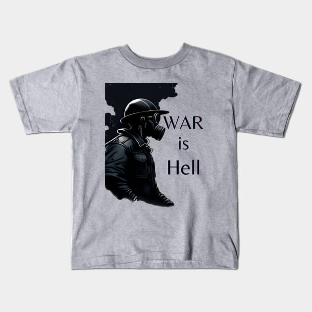 War ir hell Kids T-Shirt by Javisolarte